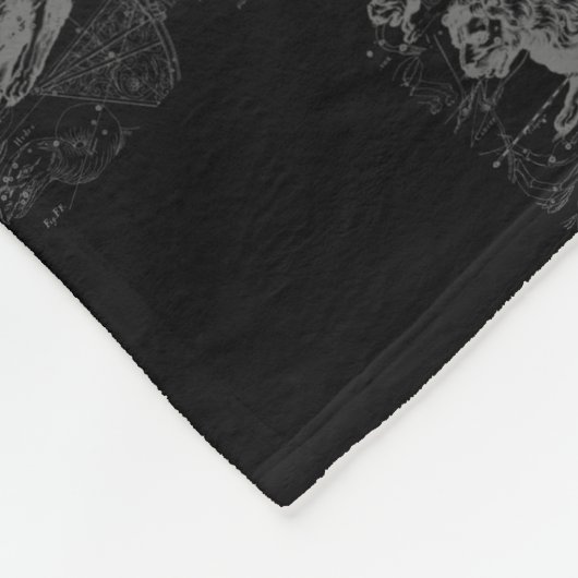 Chrome zoals Leo Zodiac Sign op Hevelius Fleece Deken (Hoek)