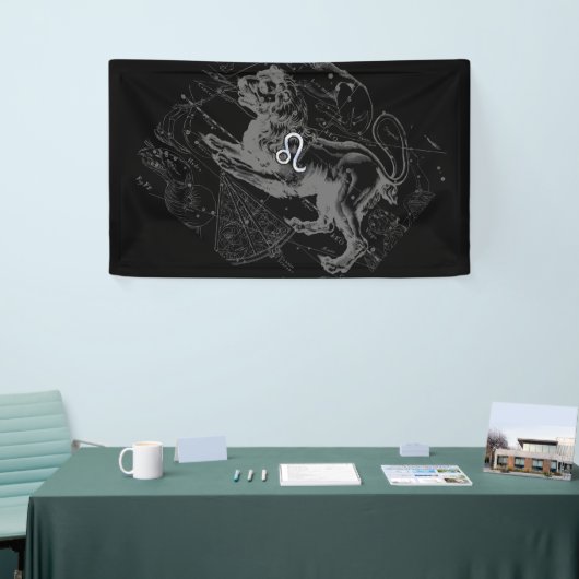 Chrome zoals Leo Zodiac Sign op Hevelius Spandoek (Beurs)