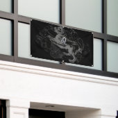Chrome zoals Leo Zodiac Sign op Hevelius Spandoek (Buitenkant Gebouw)
