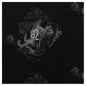 Chrome zoals Leo Zodiac Sign op Hevelius Stof (Close Up)