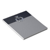 Chrome zoals op Carbon Fibre Print Scottish Thistl Notitieblok (Schuin)