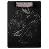 Chrome zoals Pisces Zodiac Sign on Hevelius 1690 Klembord (Voorkant)