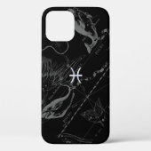 Chrome zoals Pisces Zodiac Sign on Hevelius Case-Mate iPhone Case (Achterkant)