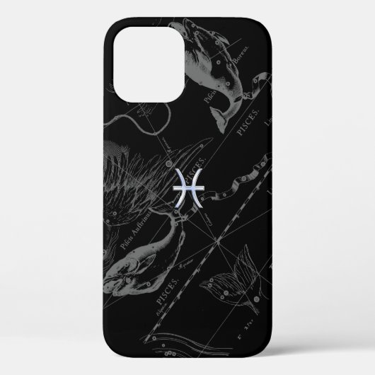 Chrome zoals Pisces Zodiac Sign on Hevelius Case-Mate iPhone Case (Achterkant)