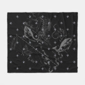 Chrome zoals Pisces Zodiac Sign on Hevelius Fleece Deken (Voorkant (Horizontaal))