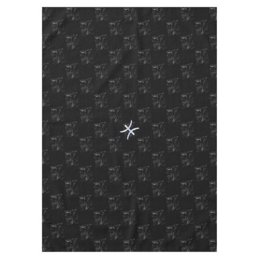 Chrome zoals Pisces Zodiac Sign on Hevelius Tafelkleed (Voorkant)