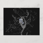 Chrome zoals Scorpio Zodiac Sign on Hevelius 1690 Briefkaart (Voorkant)