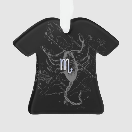 Chrome zoals Scorpio Zodiac Sign on Hevelius 1690 Ornament (voorkant)
