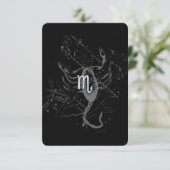 Chrome zoals Scorpio Zodiac Sign on Hevelius Decor (Staand voorkant)