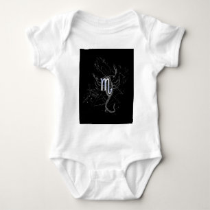 Chrome zoals Scorpio Zodiac Symbol op Hevelius Romper