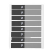 Chrome zoals Silver Dragon Black Snake Skin-stijl Omwikkelbaar Adreslabel (Vel)