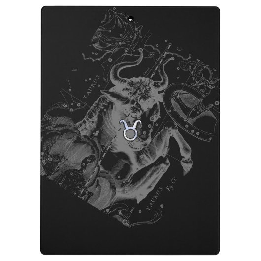 Chrome zoals Taurus Sign on Hevelius Klembord (Achterkant)