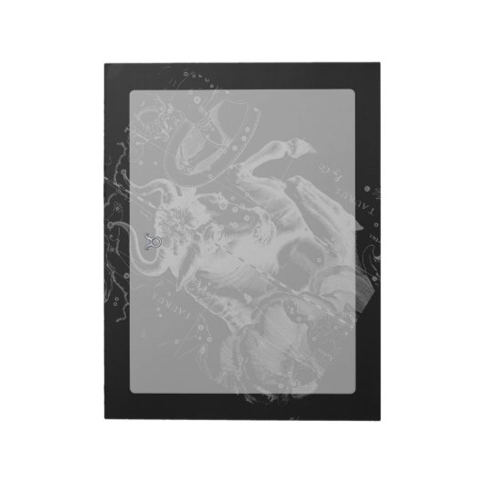 Chrome zoals Taurus Sign on Hevelius Notitieblok (Linkerzijde)