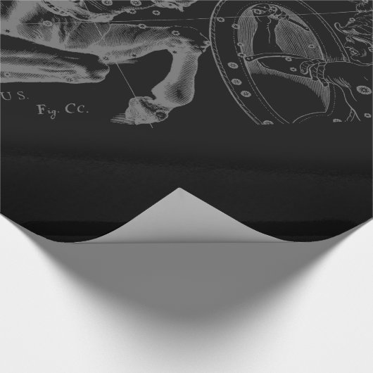 Chrome zoals Taurus Zodiac op Hevelius Black Cadeaupapier (Hoek)