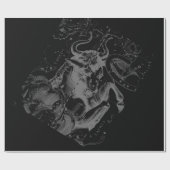 Chrome zoals Taurus Zodiac op Hevelius Black Cadeaupapier (Vlak)