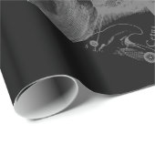 Chrome zoals Taurus Zodiac op Hevelius Black Cadeaupapier (Rol Hoek)