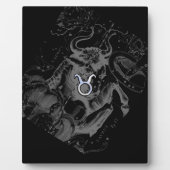 Chrome zoals Taurus Zodiac op Hevelius Black Fotoplaat (Voorkant)