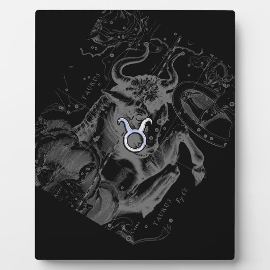 Chrome zoals Taurus Zodiac op Hevelius Black Fotoplaat (Voorkant)