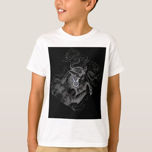 Chrome zoals Taurus Zodiac op Hevelius Black T-shirt (Voorkant)