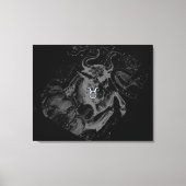 Chrome zoals Taurus Zodiac Sign on Hevelius Canvas Afdruk (Voorkant)