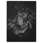 Chrome zoals Taurus Zodiac Sign on Hevelius Klembord (Achterkant)