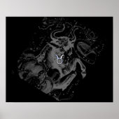 Chrome zoals Taurus Zodiac Sign on Hevelius Poster (Voorkant)