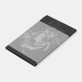 Chrome zoals Taurus Zodiac Sign op Hevelius Black Post-it® Notes (Schuin)