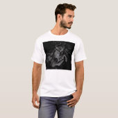 Chrome zoals Taurus Zodiac Sign op Hevelius Black T-shirt (Voorkant volledig)