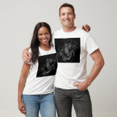 Chrome zoals Taurus Zodiac Sign op Hevelius Black T-shirt (Unisex)