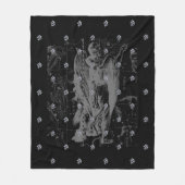 Chrome zoals Virgo Zodiac Sign on Hevelius Fleece Deken (Voorkant)