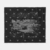 Chrome zoals Virgo Zodiac Sign on Hevelius Fleece Deken (Voorkant (Horizontaal))