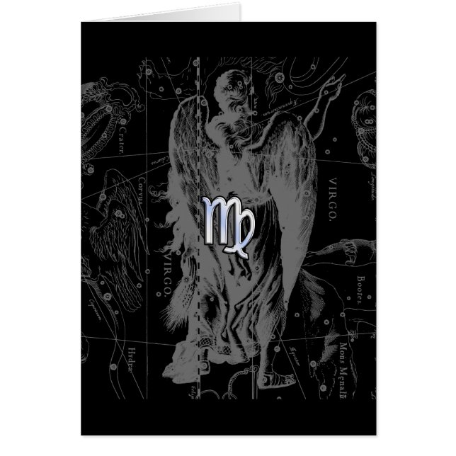Chrome zoals Virgo Zodiac Sign on Hevelius in Blac (Voorkant)