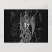 Chrome zoals Virgo Zodiac Sign on Hevelius in Blac Briefkaart (Voorkant)