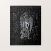 Chrome zoals Virgo Zodiac Sign on Hevelius in Blac Legpuzzel (Verticaal)