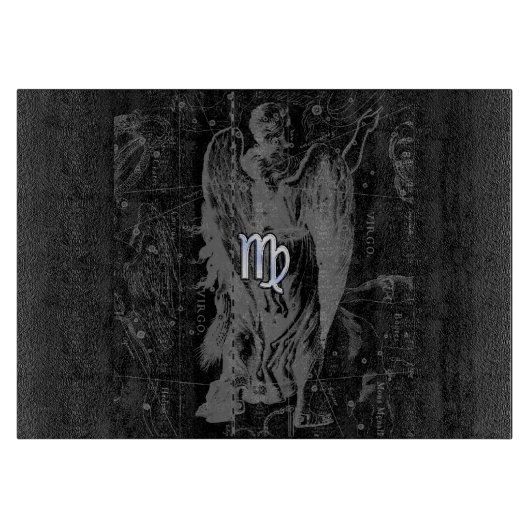 Chrome zoals Virgo Zodiac Sign on Hevelius in Blac Snijplank (Voorkant)