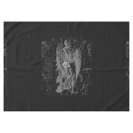 Chrome zoals Virgo Zodiac Sign on Hevelius Tafelkleed (Voorkant (Horizontaal))