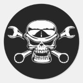 Chromeboy Cross-Wrenches Ronde Sticker (Voorkant)