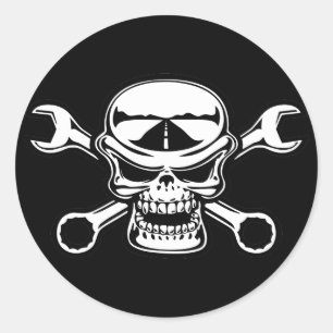 Chromeboy Cross-Wrenches Ronde Sticker