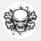 Chromeboy - Splat Ronde Sticker (Voorkant)