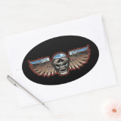 Chromeboy Wings Ovale Sticker (Envelop)