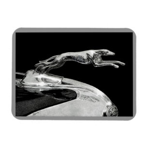 "Chromed Grace" - Greyhound Magnet Magneet