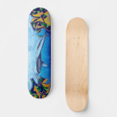 Chromie Da Shark Persoonlijk Skateboard (Voorkant)
