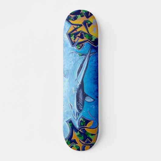 Chromie Da Shark Persoonlijk Skateboard (Voorkant)