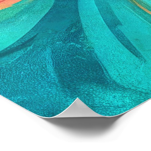 "Chromisca" - Fluid Enchantress Portret Poster (Hoek)