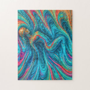 “Chromisca” - Portret van vloeiende betovergares Legpuzzel
