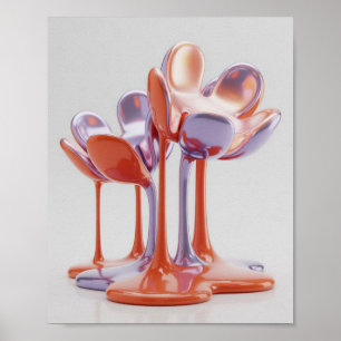 Chromium Flora: De vloeibaarwording van organische Poster