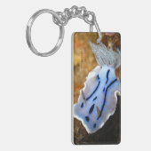 Chromodoris willani Rechthoek (dubbelzijdig) Sleutelhanger (Voorkant Links)