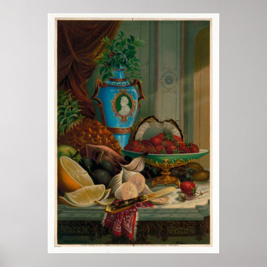 Chromolithografieën Stilleven prints 1910 (Voorkant)