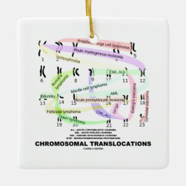 Chromosomale translocaties (Karyogram) Metalen Ornament