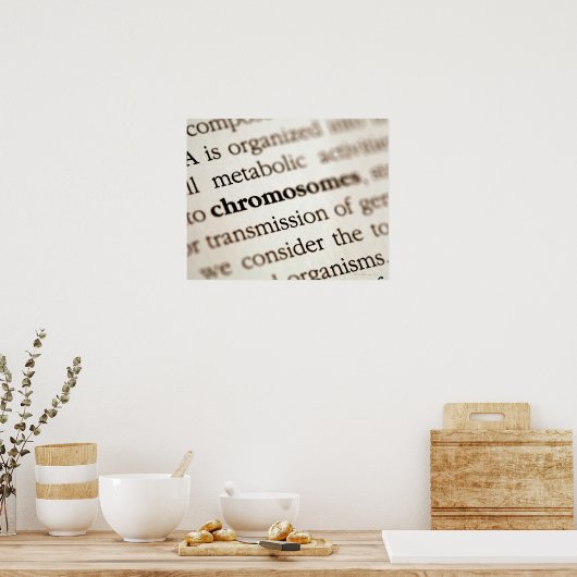 Chromosomen op pagina poster (Keuken)